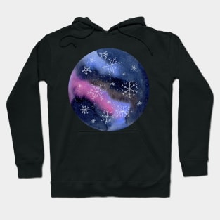 Galaxy with Snowflakes Hoodie